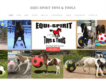 Tablet Screenshot of equi-spirit-toys.com